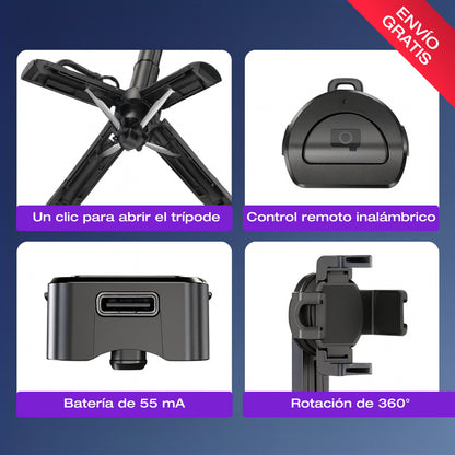 Mini Trípode con Luz LED
